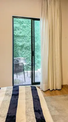 Cama o camas de una habitación en Estancia Aura