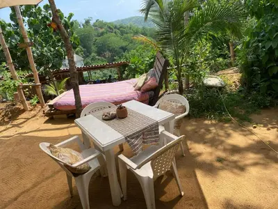 Jardín al aire libre en OJO VERDE Mazunte