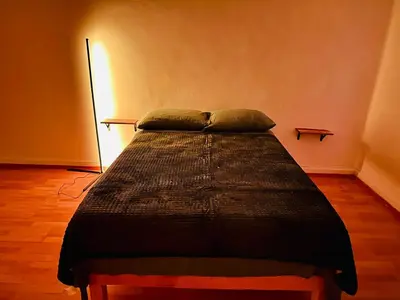 Cama o camas de una habitación en Casa grande con todos los servicios centrica
