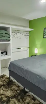 Cama o camas de una habitación en Reforma 30 D8 El corazon de Xalapa a tus pies