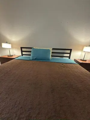 Cama o camas de una habitación en Boca del rio centro y vista al rio