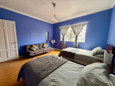 Cama o camas de una habitación en Casa de 5 habitaciones en el Centro de Puebla con Estacionamiento Doble
