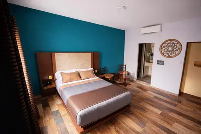 Cama o camas de una habitación en Auto Hotel Express