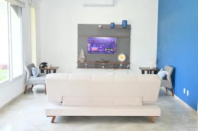 Una televisión o centro de entretenimiento en Villas Zamma Acapulco