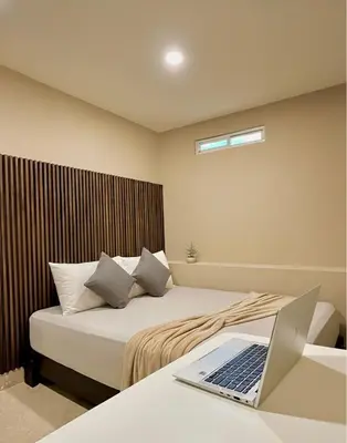 Cama o camas de una habitación en GOOOL! Suite privada a solo 2 cuadras del Estadio Banorte