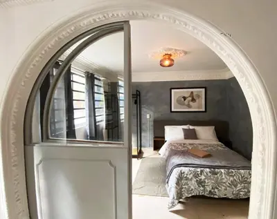 Cama o camas de una habitación en Casa Labardini Suite Colonial en Planta Baja 1