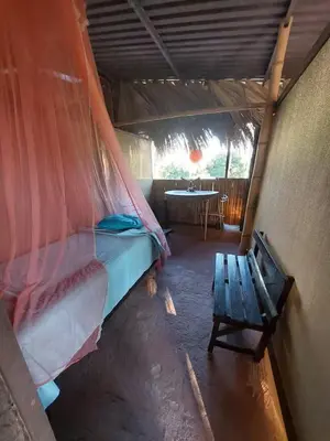 Zona de estar de Hostal Roca Blanca