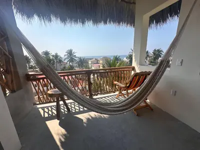 Un balcón o terraza de Hotel Almendros Bonfil