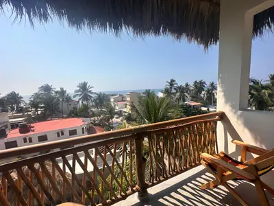 Un balcón o terraza de Hotel Almendros Bonfil
