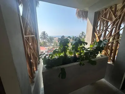 Un balcón o terraza de Hotel Almendros Bonfil