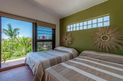 Cama o camas de una habitación en Quinta La Aguacana