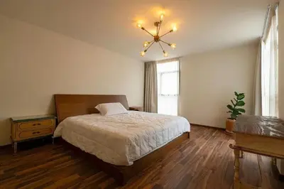 Cama o camas de una habitación en Departamento 4 recamaras