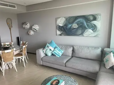 Zona de estar de MF-3-Acapulco Mexico Beach front 3bedroom