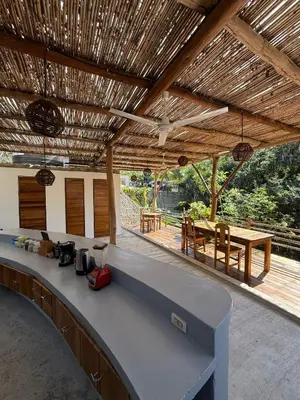 Un balcón o terraza de La baxada mazunte