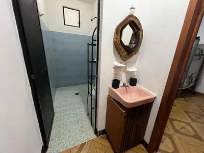Un baño de guiba casa en Puerto Escondido