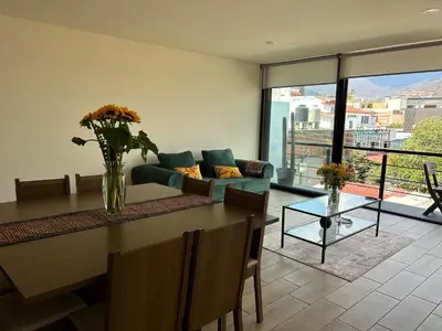 Zona de estar de Depto San Felipe Oaxaca
