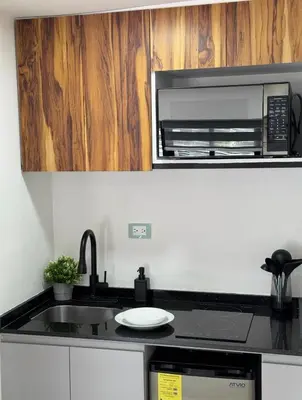 Una cocina o zona de cocina en Loft privado con terraza a pasos INP y Perisur