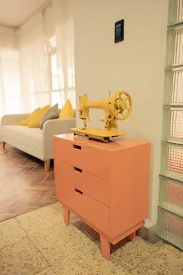 Cama o camas de una habitación en Hostal Kahlo - El sol y el viento- 4 personas