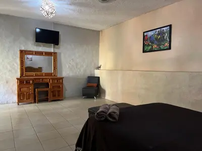 Cama o camas de una habitación en Calli Hotel Tepoztlán