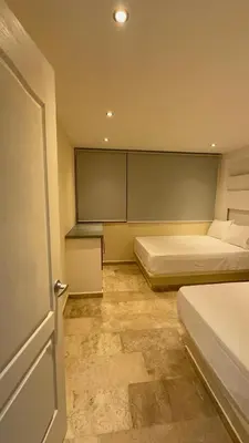 Cama o camas de una habitación en Condo hotel en playa Bonfil a 300 m de la playa