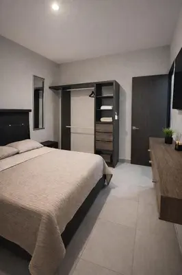 Cama o camas de una habitación en PH Puerta al Sol