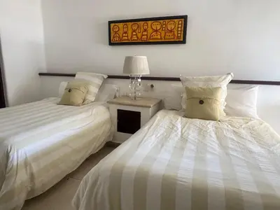 Cama o camas de una habitación en Departamento en Real Diamante