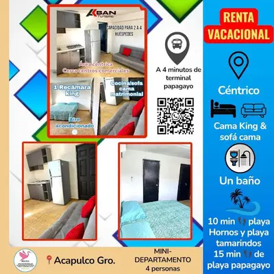 Plano de Compact downtown apartment
