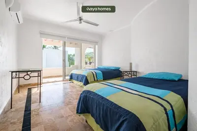 Cama o camas de una habitación en Amazing House -Private Pool - Tennis - Paddle Cour