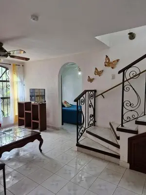 Zona de estar de Casa FLAMINGOS