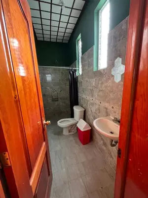 Un baño de La casa de coco
