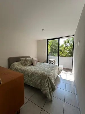 Cama o camas de una habitación en Departamento cerca Aeropuerto CDMX foro GNP y metro a pasos