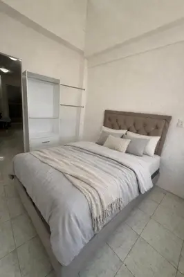 Cama o camas de una habitación en Departamento a 3 min de plazas en Cuernavaca