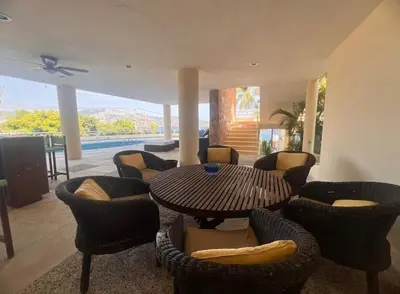 Zona de estar de Private villa, 6 bedrooms, 2 pools with views