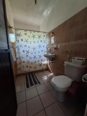 Un baño de La Casa del Ciruelo!