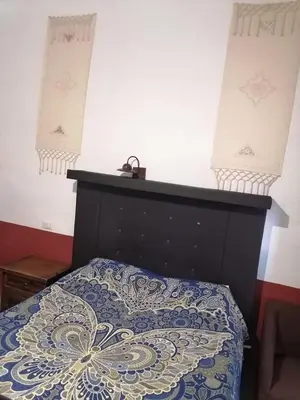 Cama o camas de una habitación en Hotel los remedios puebla cholula