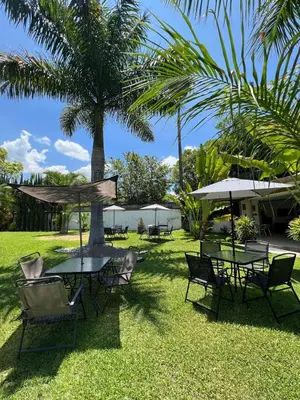 Jardín al aire libre en Residencia privada de 10 habitaciones para 20 personas