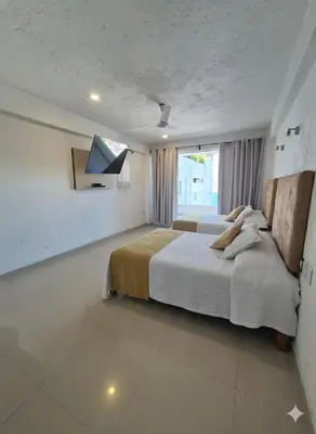 Cama o camas de una habitación en Casa Cielito Lindo, Large Private Villa with Pool & Bay View