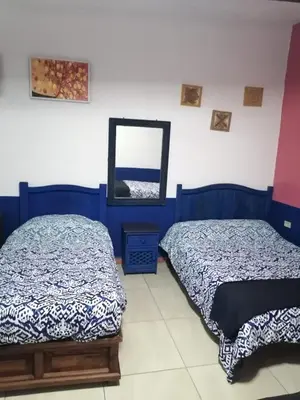Cama o camas de una habitación en Hotel los remedios cholula puebla