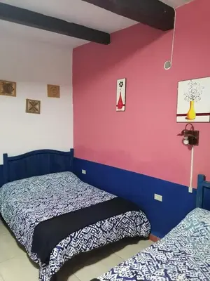 Cama o camas de una habitación en Hotel los remedios cholula puebla