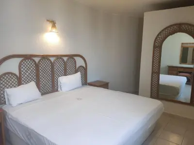 Cama o camas de una habitación en Hotel Santander Veracruz