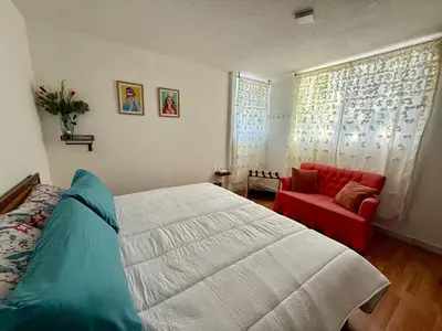 Cama o camas de una habitación en Departamento acogedor, moderno y céntrico