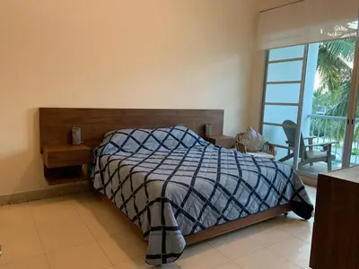 Cama o camas de una habitación en Exclusive apartment in Mayan Lakes
