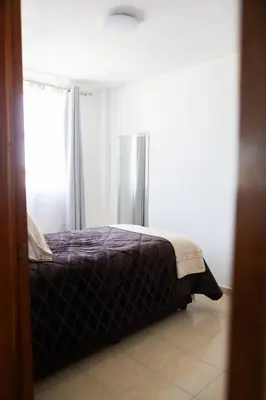 Cama o camas de una habitación en Departamento Apan Centro