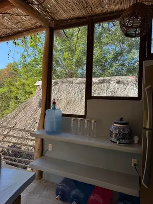 Un balcón o terraza de La baxada mazunte