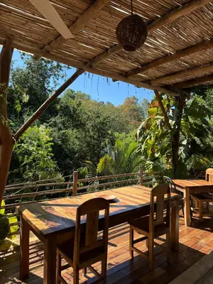 Jardín al aire libre en Loft Amplio con Vista Natural en Mazunte