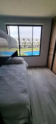 Cama o camas de una habitación en Casa con alberca y wifi para 10 huéspedes Morelos