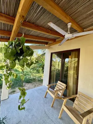 Jardín al aire libre en Casita Kooyuchi