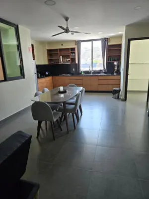 Una cocina o zona de cocina en Departamento Huatulco 1 Torre Bel