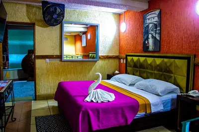 Cama o camas de una habitación en Azul Turquesa