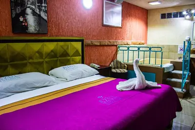 Cama o camas de una habitación en Azul Turquesa